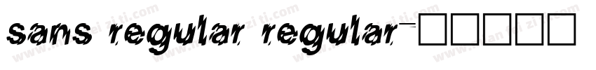 sans regular regular字体转换